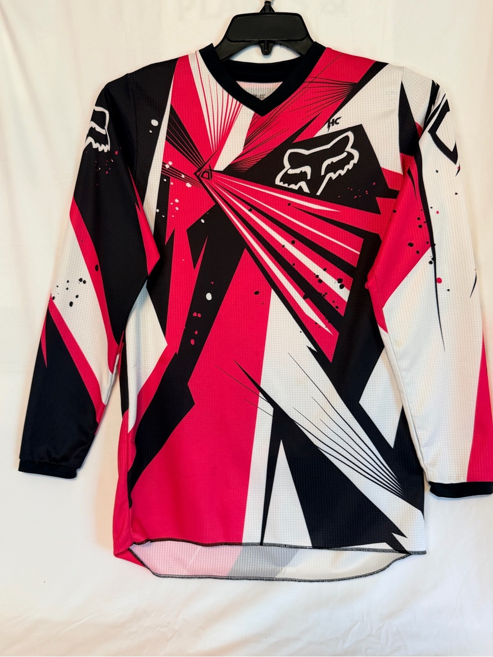 Fox Racing 180 2012 undertow Pink Black White Graphic Motocross Jersey